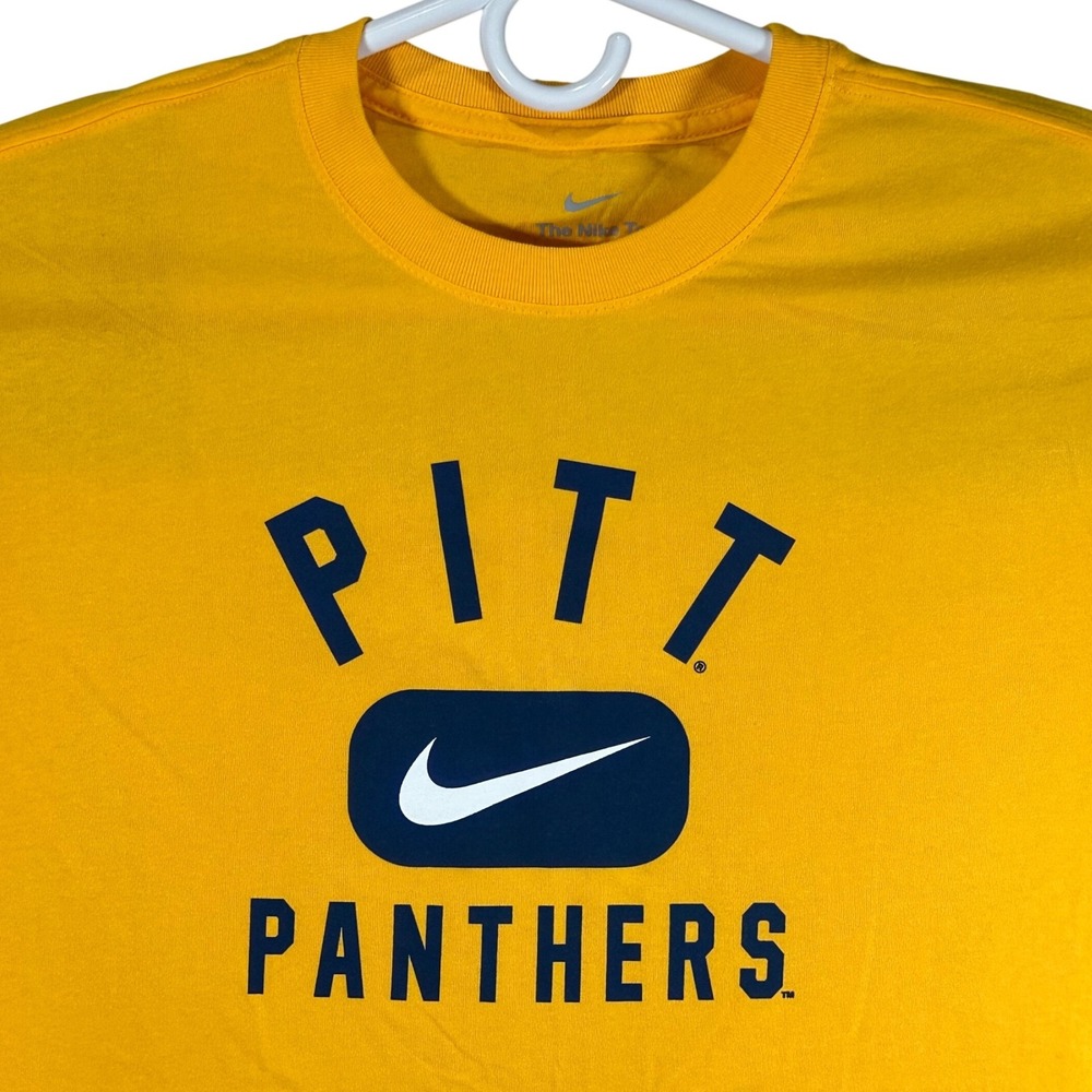 Nike Shirt Pitt Panthers Dri-FIT Graphic T-Shirt Mens Size Large Gold New